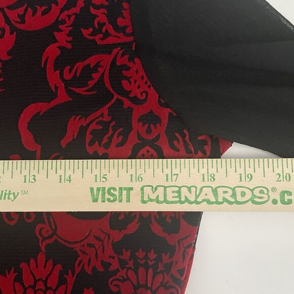 Petit Pois by Viviana G Velvet Feel Sheer Arms Popover Whimsy Goth NO SIZE TAG M - Picture 7 of 16